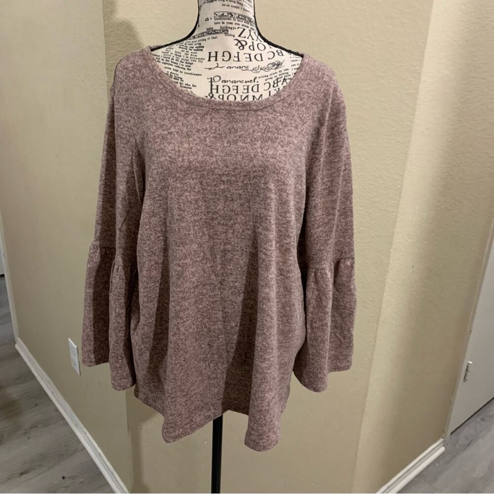 Signature‎ studio bell sleeve top sz 1X